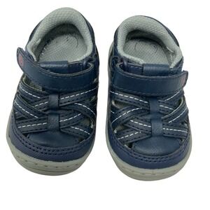 Stride Rite 360 Kids Size 3M Amos 2.0‎ Sneaker Fisherman Sandal Blue Walking